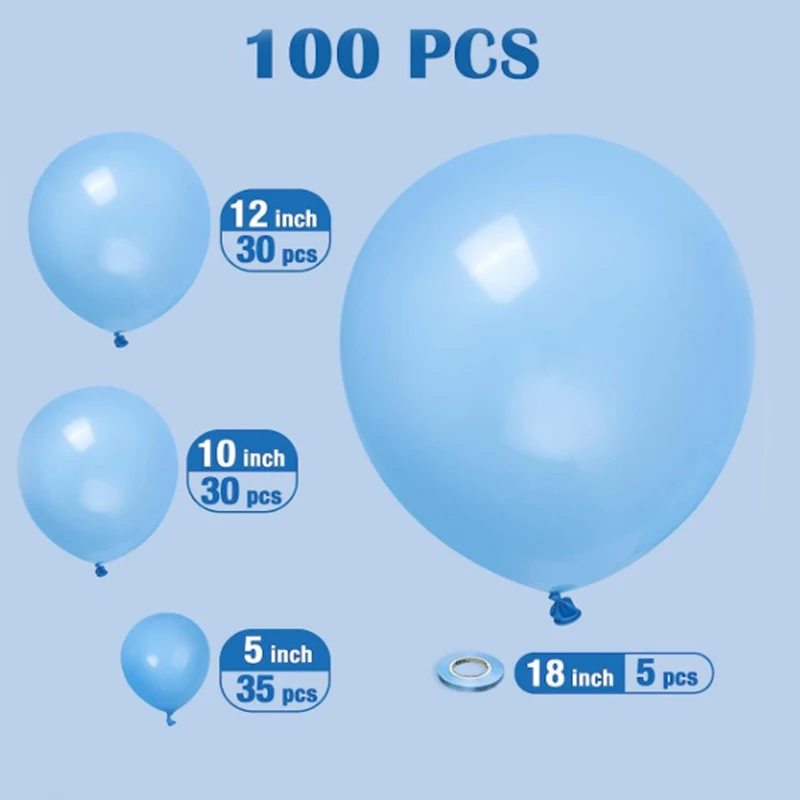 100 Pcs Blue Ocean Star Latex Balloon for Blue Theme Party Wedding Decoration Children's Birthday Party Supplies
100 Pcs Blue Ocean Star Latex Balloon for Blue Theme Party Wedding Decoration Children's Birthday Party Supplies
