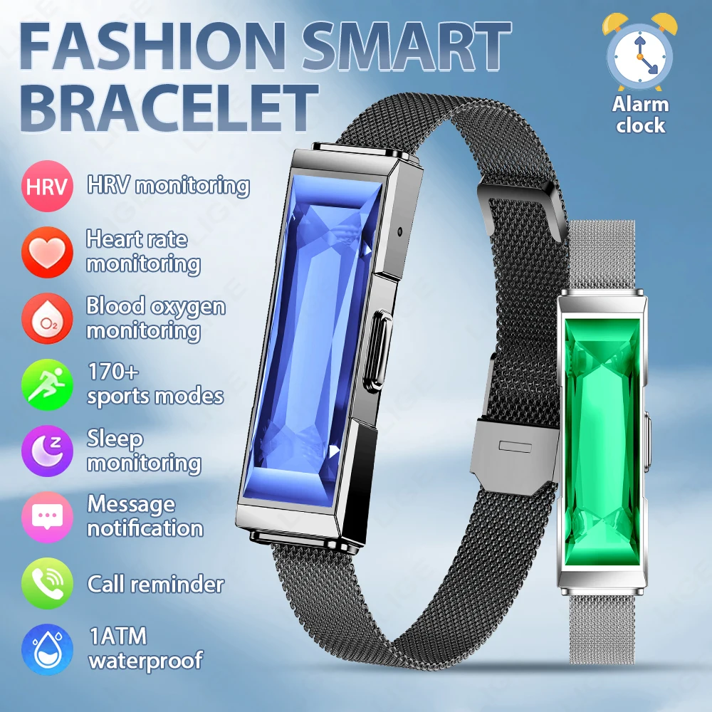 New Fashion Ladies Smart Health Wristband Fitness Tracker Sports Band for Men Sleep Heart Rate HRV Monitor Smart Bracelet Women
New Fashion Ladies Smart Health Wristband Fitness Tracker Sports Band for Men Sleep Heart Rate HRV Monitor Smart Bracelet Women