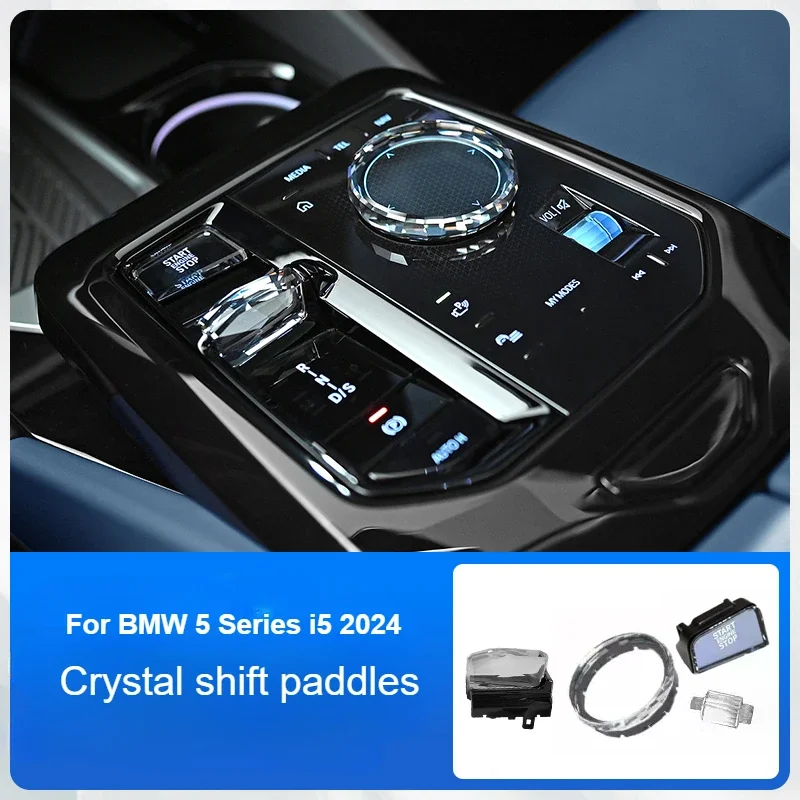 4pcs Set Crystal Gear Paddle Shift Knob for BMW 5 Series i5 2024 G60 525 530 Engine Start Stop Button Replacement Kits
4pcs Set Crystal Gear Paddle Shift Knob for BMW 5 Series i5 2024 G60 525 530 Engine Start Stop Button Replacement Kits