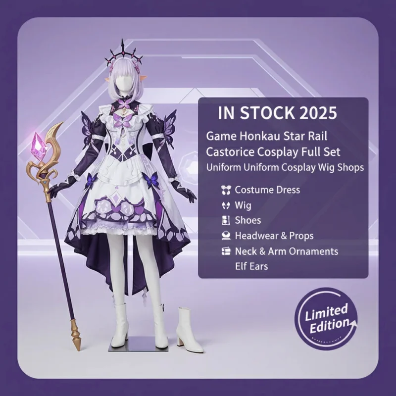 ☎UWAWA Honkai Star Rail Castorice Cosplay Costume Full Set Women Uniform Outfit Wig Shoes Props☎
☎UWAWA Honkai Star Rail Castorice Cosplay Costume Full Set Women Uniform Outfit Wig Shoes Props☎