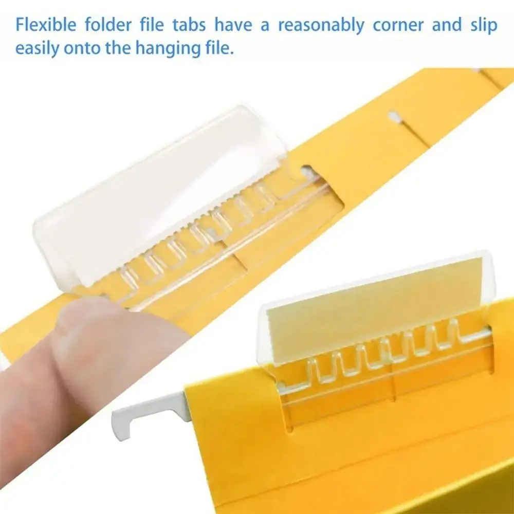 60/100Pcs PVC File Folder Tabs Quick Identification Distinguish Hanging Files Hanging Folder Tabs Removable Multicolor
60/100Pcs PVC File Folder Tabs Quick Identification Distinguish Hanging Files Hanging Folder Tabs Removable Multicolor