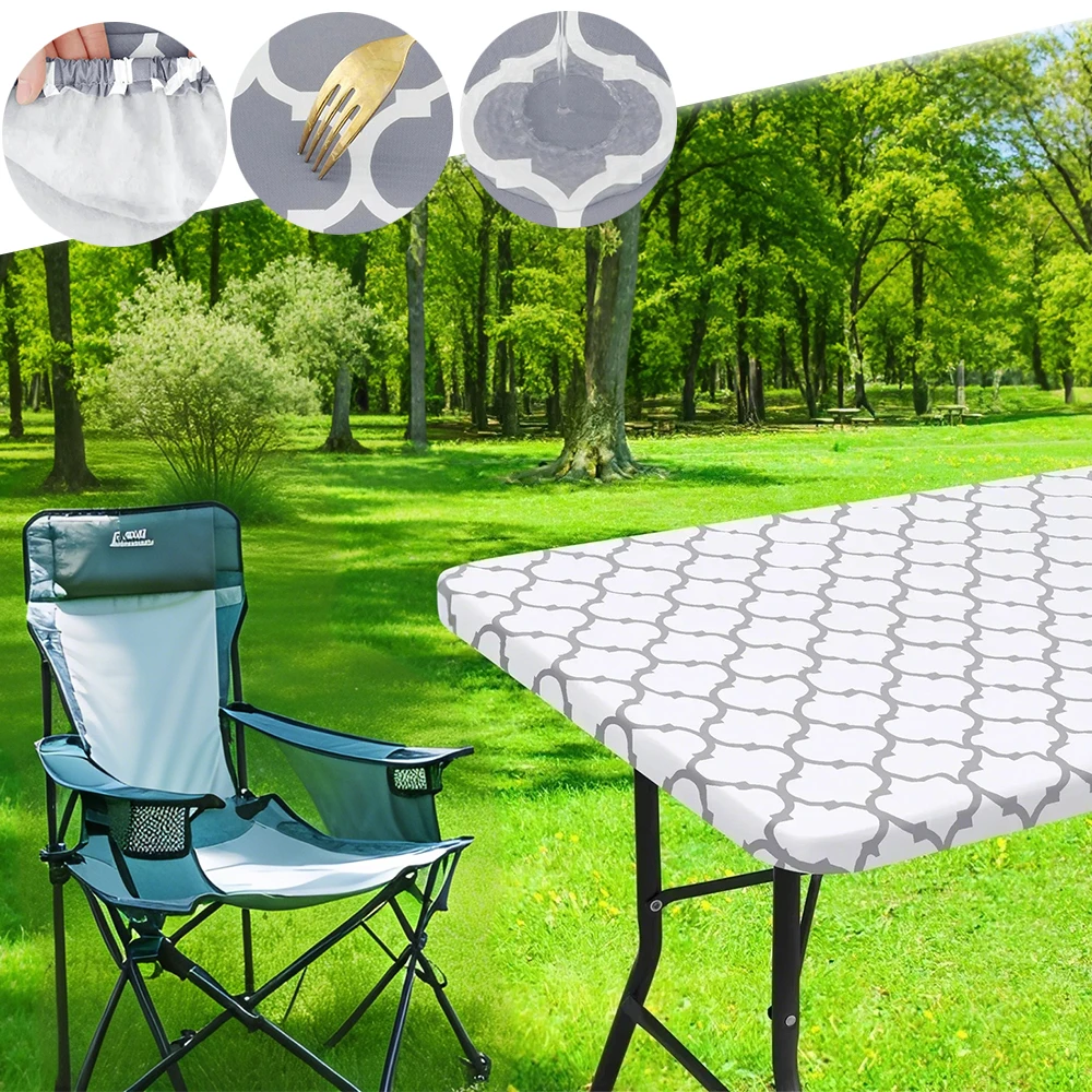 1PC Rectangle PVC Table Cloth Elastic Fitted Tablecloth Waterproof Cover Fold Tables Picnic Camping Manteles De Mesa Rectangular
1PC Rectangle PVC Table Cloth Elastic Fitted Tablecloth Waterproof Cover Fold Tables Picnic Camping Manteles De Mesa Rectangular
