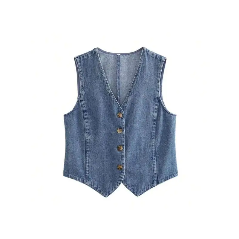Y2K Denim Vest Top Women's Fashion Spring 2026 Inner Wear Regular Length Other Material 100% Windbreaker Style Cross-Border
Y2K Denim Vest Top Women's Fashion Spring 2026 Inner Wear Regular Length Other Material 100% Windbreaker Style Cross-Border
