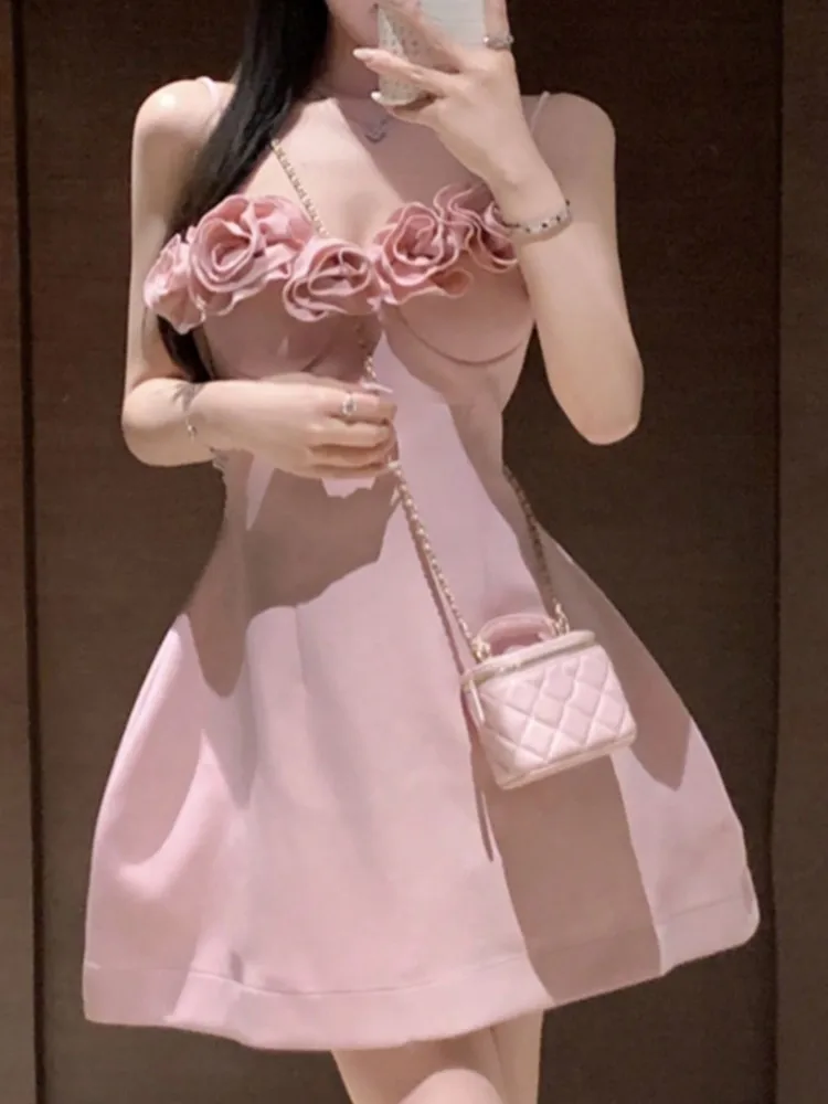 Elegant Pink Birthday Party Mini Dress Summer Women Spaghetti Straps Corset Tutu Princess Dress Evening Wedding Guest Vestidos
Elegant Pink Birthday Party Mini Dress Summer Women Spaghetti Straps Corset Tutu Princess Dress Evening Wedding Guest Vestidos