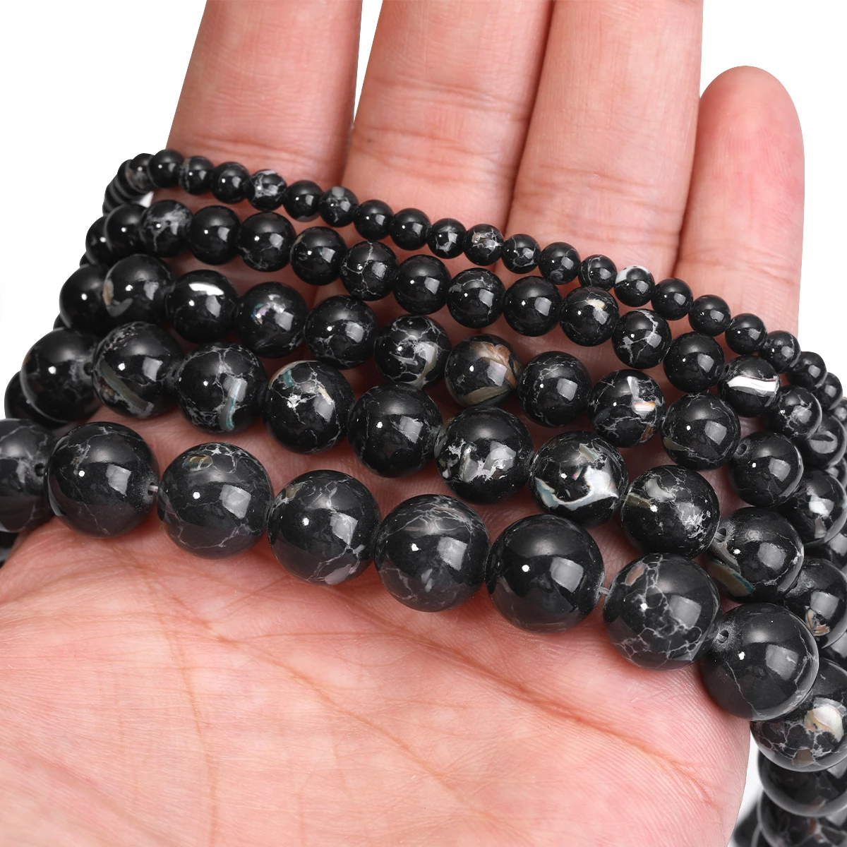 Black Shell Turquoises Stone Natural Second Generation Round Beads for Jewelry Making Diy Bracelet Necklace Wholesale Dropship
Black Shell Turquoises Stone Natural Second Generation Round Beads for Jewelry Making Diy Bracelet Necklace Wholesale Dropship