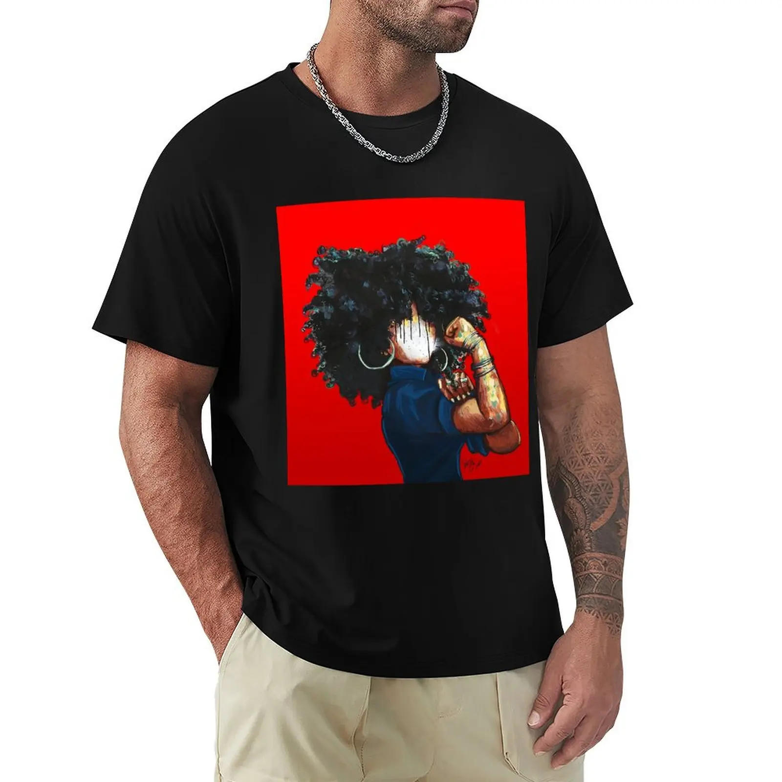 Naturally the Riveter RED T-Shirt anime clothes for a boy Men's t shirts
Naturally the Riveter RED T-Shirt anime clothes for a boy Men's t shirts