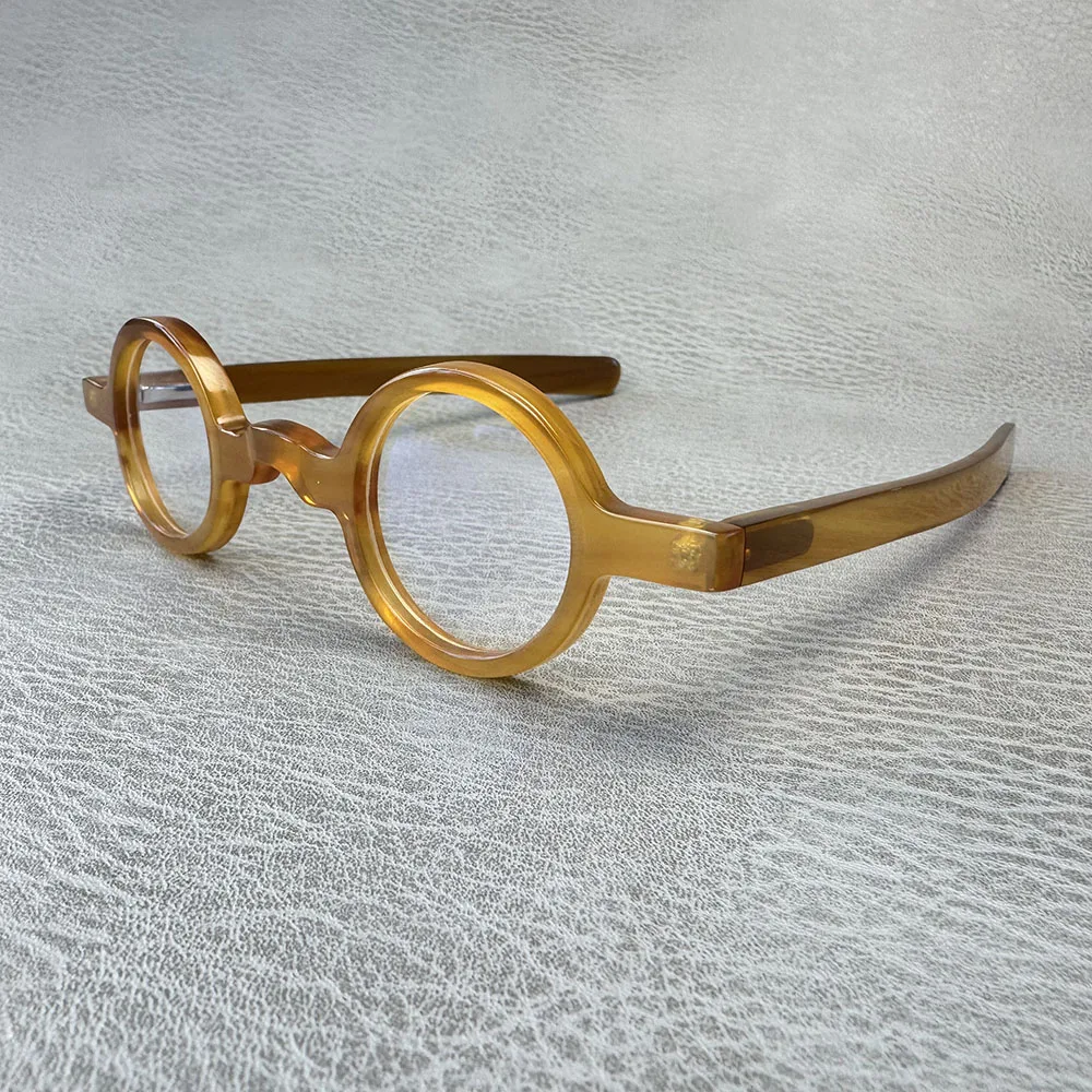 Eyeglass Frames Vintage Japan Style Classic Handmade Coffee Horn Reading Men's Glasses Frames Small Round Lenses Eyeglasses
Eyeglass Frames Vintage Japan Style Classic Handmade Coffee Horn Reading Men's Glasses Frames Small Round Lenses Eyeglasses