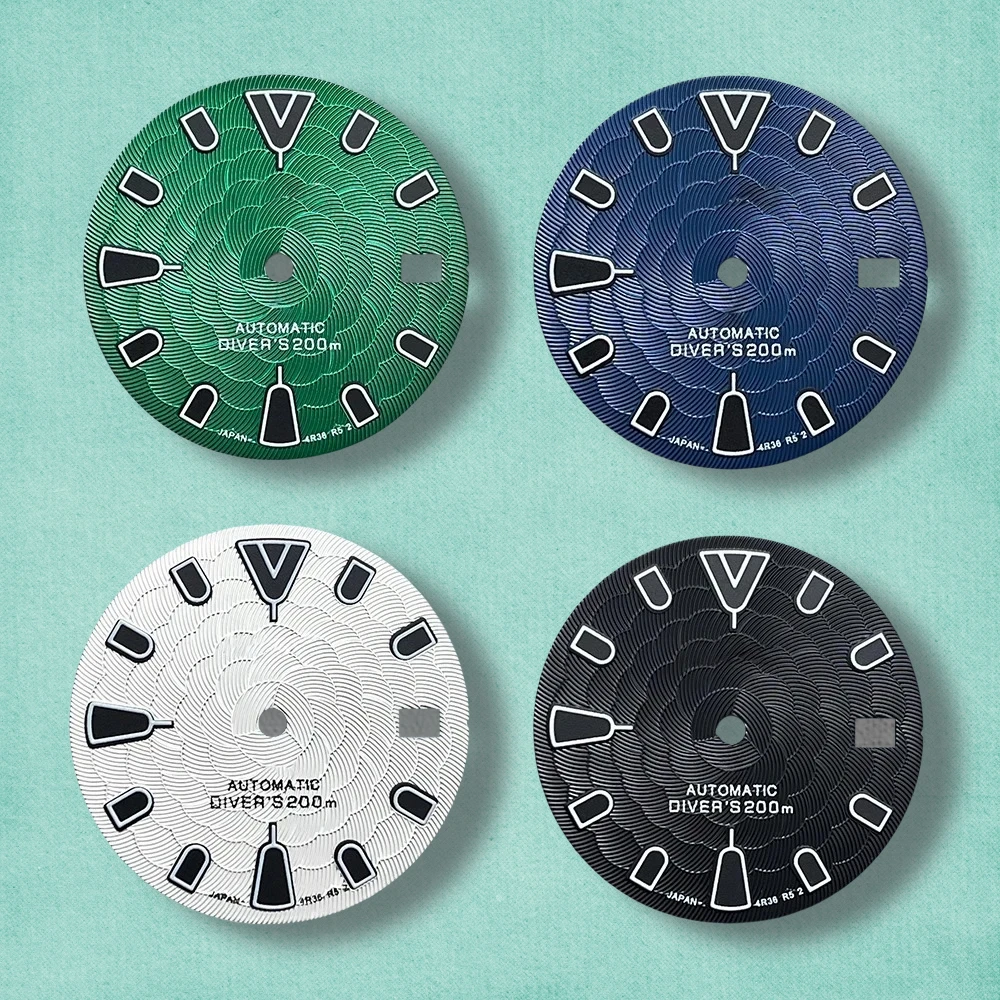 28.5mm S Logo Dial Fit NH35/NH36 Japanese Movement Green Luminous Lotus Flower High-Quality Dial Watch Modification Accessories
28.5mm S Logo Dial Fit NH35/NH36 Japanese Movement Green Luminous Lotus Flower High-Quality Dial Watch Modification Accessories