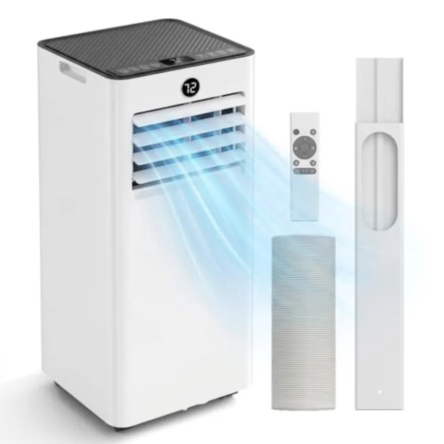 Портативный кондиционер 8000 BTU 4-в-1 с функциями охлаждения, осушения и вентиляции для спальни (до 350 кв. футов), с пультом ДУ, 24 режима работы
Портативный кондиционер 8000 BTU 4-в-1 с функциями охлаждения, осушения и вентиляции для спальни (до 350 кв. футов), с пультом ДУ, 24 режима работы