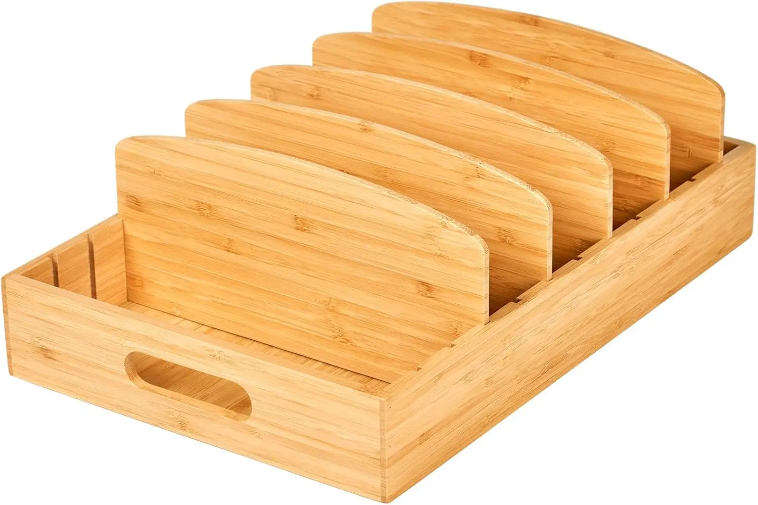 Большой органайзер для пищевых контейнеров с крышками для кухонного шкафа и ящика, бамбуковый органайзер с 5 высокими регулируемыми перегородками, Pl
Большой органайзер для пищевых контейнеров с крышками для кухонного шкафа и ящика, бамбуковый органайзер с 5 высокими регулируемыми перегородками, Pl