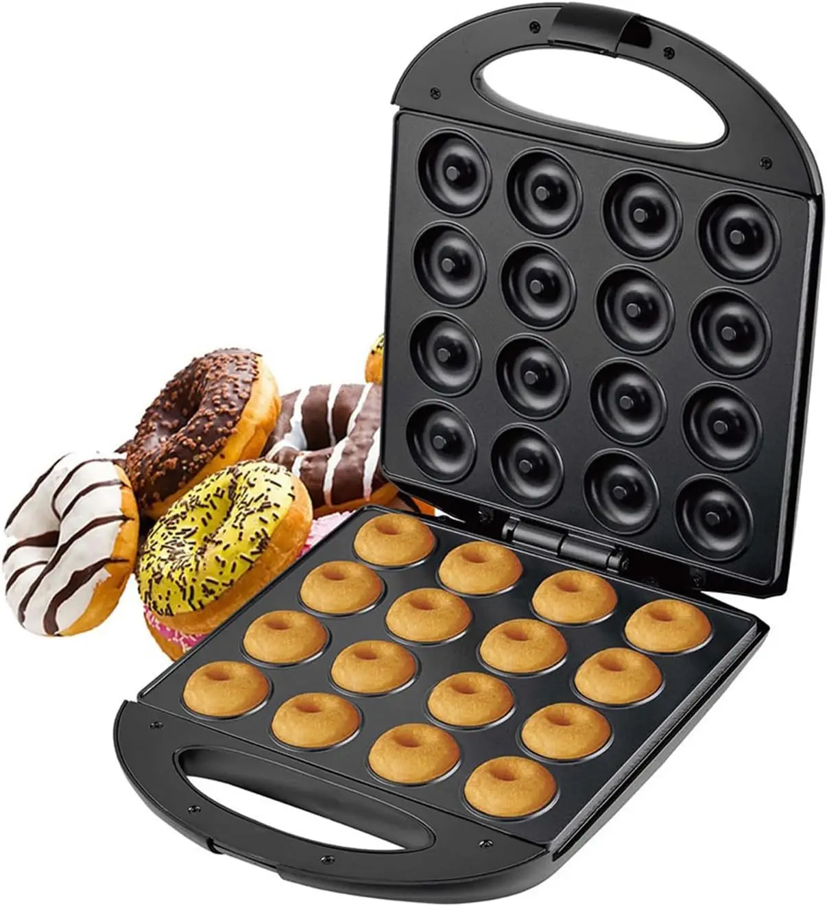 Mini Donut Maker, Mini pancakes maker Machine for Breakfast, Snacks, Desserts & More with Non-stick Surface, cake machine, Doubl
Mini Donut Maker, Mini pancakes maker Machine for Breakfast, Snacks, Desserts & More with Non-stick Surface, cake machine, Doubl
