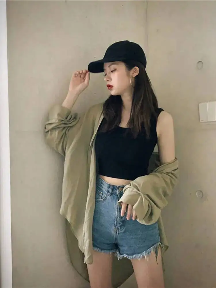 White Knitted Round Neck Sleeveless Camisole Crop For Women Sexy Tight Stretch Tank Top Streetwear Ladies Tee
White Knitted Round Neck Sleeveless Camisole Crop For Women Sexy Tight Stretch Tank Top Streetwear Ladies Tee