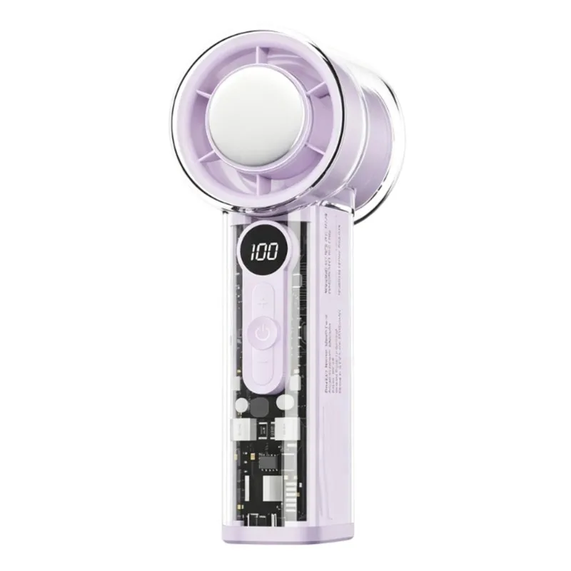 EMECE-Ultra-Quiet Handheld Folding Fan Transparent Cooling Design-USB Rechargeable Power Source Operation
EMECE-Ultra-Quiet Handheld Folding Fan Transparent Cooling Design-USB Rechargeable Power Source Operation