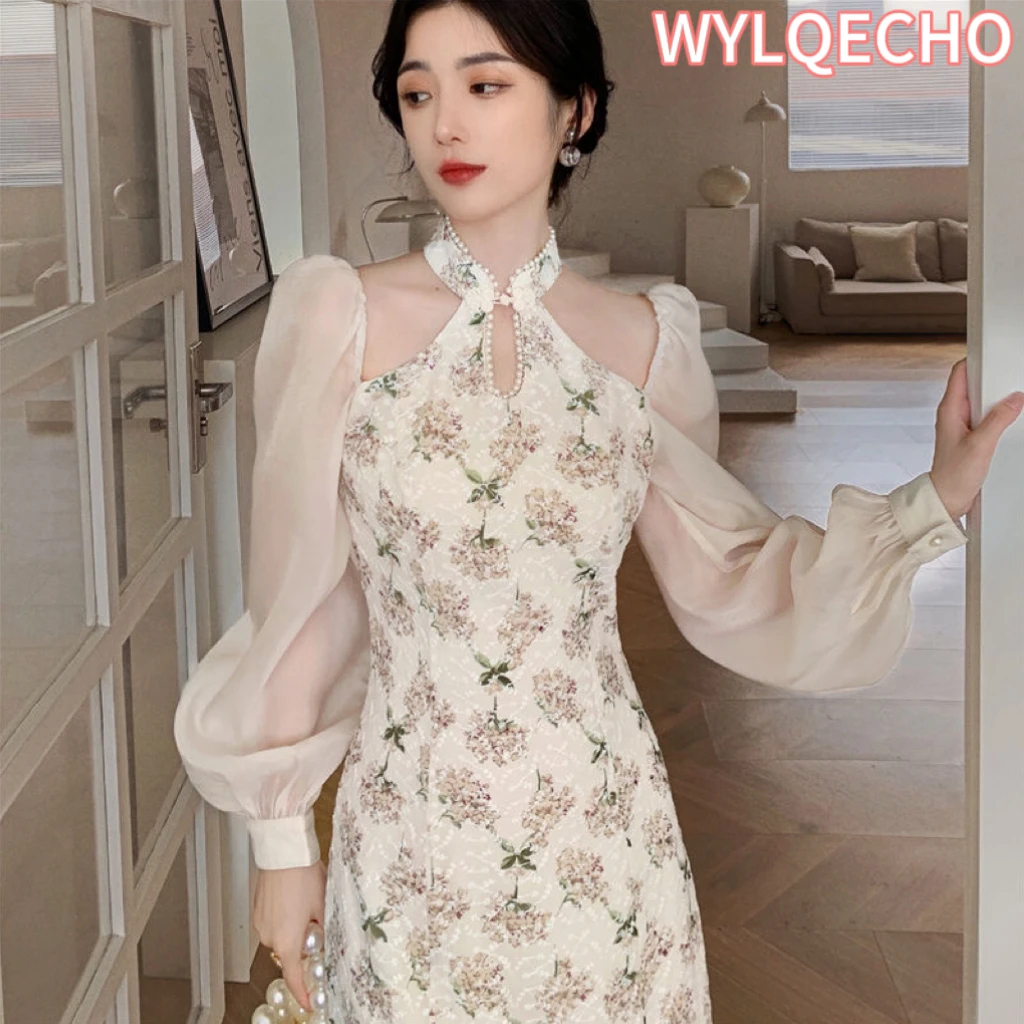 Vintage Elegant Cheongsam Dress Women Floral Embroidery Design Party Fairy Dress Female 2023 Spring Court Retro Long Split Dress
Vintage Elegant Cheongsam Dress Women Floral Embroidery Design Party Fairy Dress Female 2023 Spring Court Retro Long Split Dress