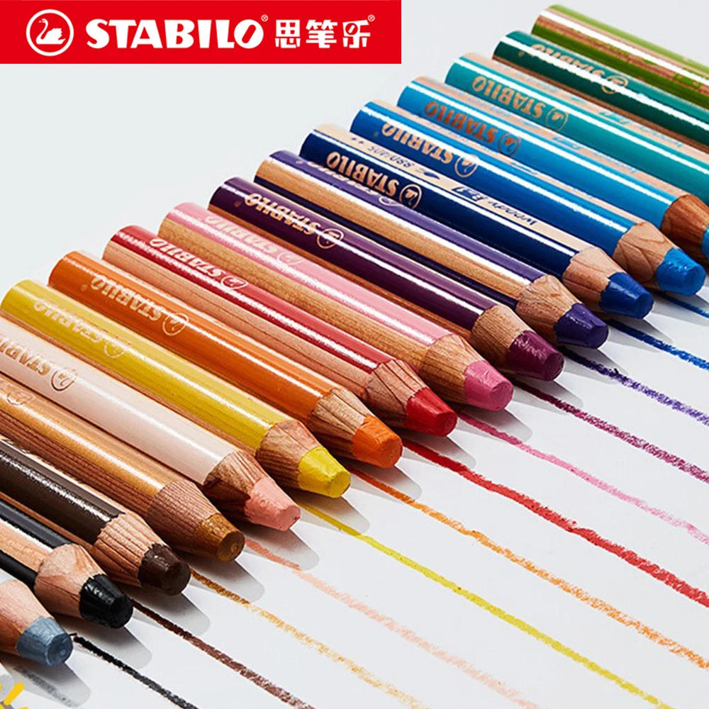 1 шт., немецкий карандаш Stabilo, не грязные руки, безопасный для детей, нетоксичный, водорастворимый, разноцветный, художественная ручка, принадлежности для рисования
1 шт., немецкий карандаш Stabilo, не грязные руки, безопасный для детей, нетоксичный, водорастворимый, разноцветный, художественная ручка, принадлежности для рисования