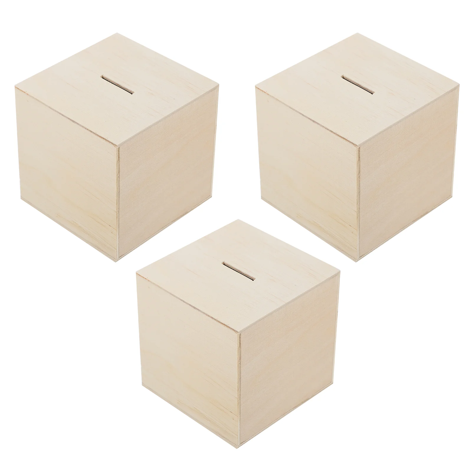 3 Pcs Kids Storage Organizer for Toys Painted Wood Piggy Bank DIY Saving Blank Coin Case Child Jar
3 Pcs Kids Storage Organizer for Toys Painted Wood Piggy Bank DIY Saving Blank Coin Case Child Jar