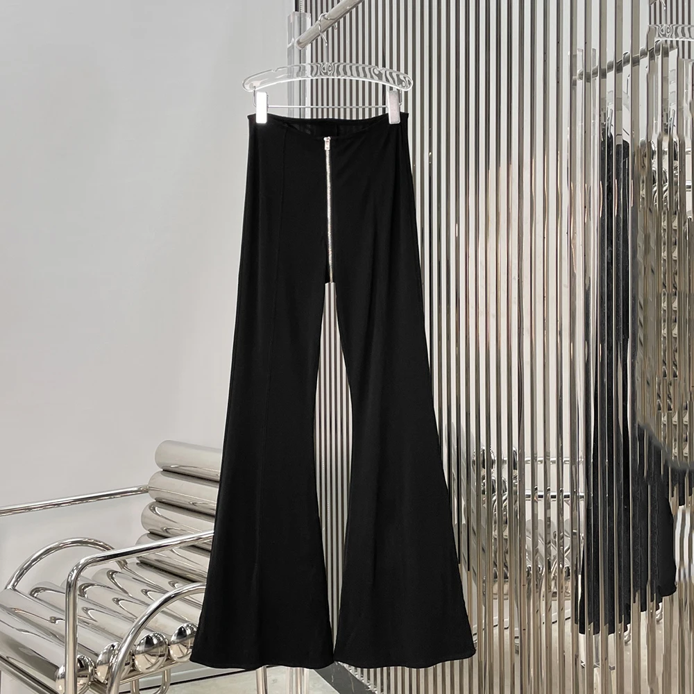 Black Double-Zip Bell-Bottom Pants for Women Minimalist Elegant Commuter High-Waisted Straight-Leg Pants 2026 Spring New Y2k
Black Double-Zip Bell-Bottom Pants for Women Minimalist Elegant Commuter High-Waisted Straight-Leg Pants 2026 Spring New Y2k