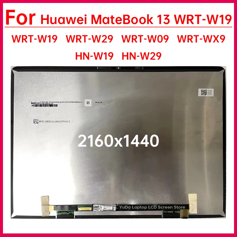 13 Inch Laptop LCD Screen For Huawei MateBook 13 WRT-W19 W29 W09 WX9 HN-W19 W29 Display Digitizer Assembly Replacement 2160X1440
13 Inch Laptop LCD Screen For Huawei MateBook 13 WRT-W19 W29 W09 WX9 HN-W19 W29 Display Digitizer Assembly Replacement 2160X1440