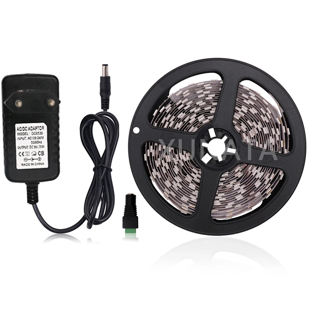 Светодиодная лента SMD 5050 2835 12 В 5 м 60 светодиодов/м Водонепроницаемая гибкая светодиодная лента Комплект вилок питания 12 В Вольт Ночник для домашней комнаты
Светодиодная лента SMD 5050 2835 12 В 5 м 60 светодиодов/м Водонепроницаемая гибкая светодиодная лента Комплект вилок питания 12 В Вольт Ночник для домашней комнаты