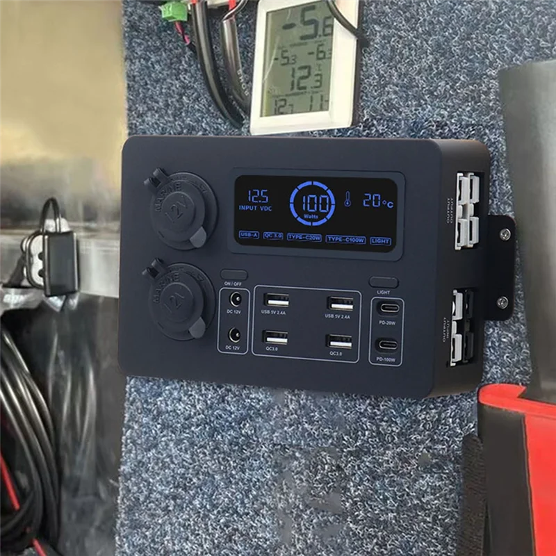 Portable Control Hub With LED Lights Adapter Mini Power Box With LED Lights 100W For Rvs,Boats Display Power Box 12V-A02G
Portable Control Hub With LED Lights Adapter Mini Power Box With LED Lights 100W For Rvs,Boats Display Power Box 12V-A02G