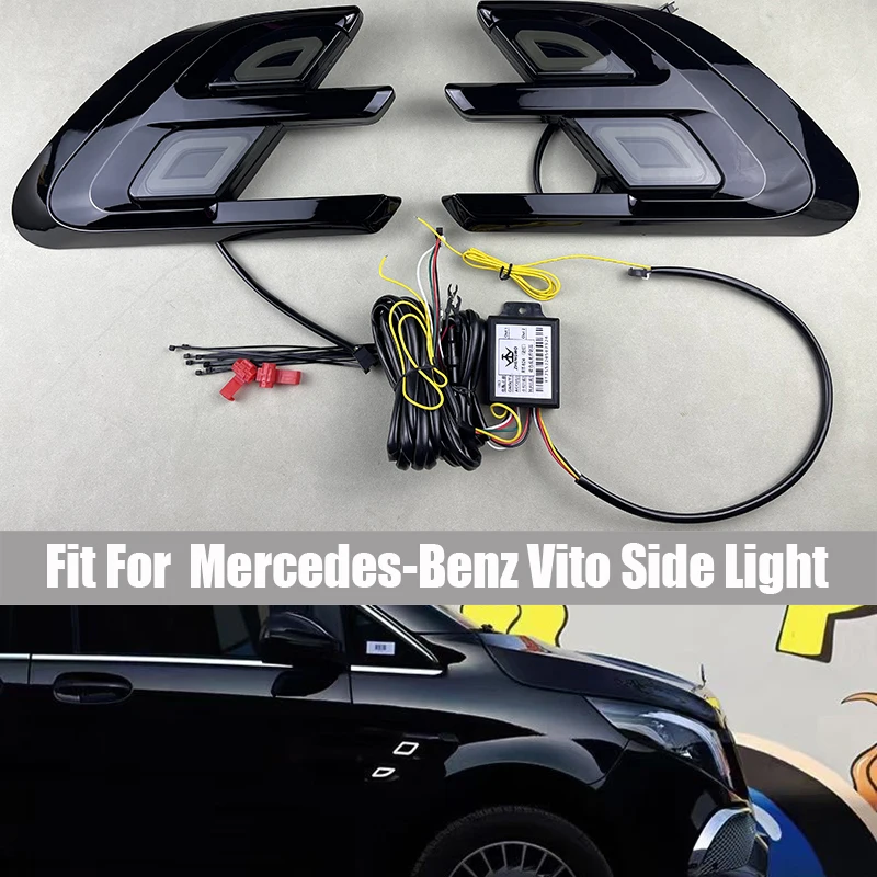 Easy Installation Fender Side Light Fit for Mercedes-Benz Vito Square Side Light LED Turn Signal Metris Side Decorative Light
Easy Installation Fender Side Light Fit for Mercedes-Benz Vito Square Side Light LED Turn Signal Metris Side Decorative Light
