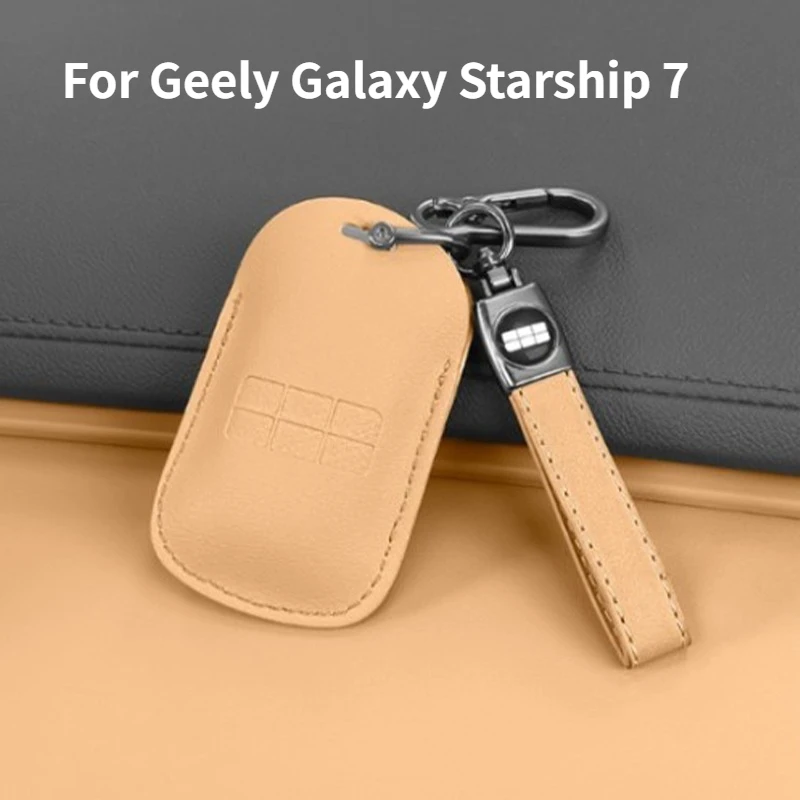 For Geely Galaxy Starship 7EMi Original Car Color Key Bag, Advanced Leather Bag, Protective Key Cover, Interior Accessories
For Geely Galaxy Starship 7EMi Original Car Color Key Bag, Advanced Leather Bag, Protective Key Cover, Interior Accessories