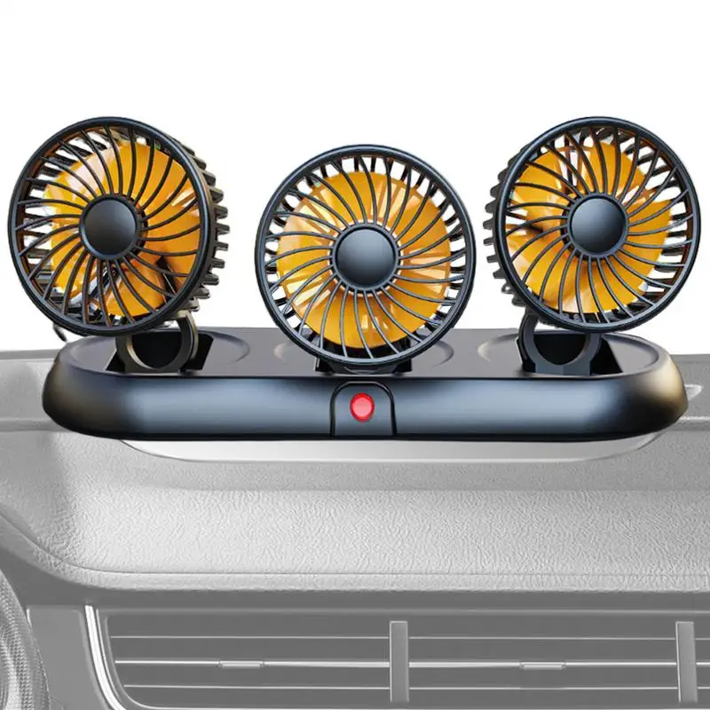 Fan For Car Three-head Cooling Fan For Dashboard Auto Center Console Hot Weather Cooling Device For Trucks 3 Adjustable Wind
Fan For Car Three-head Cooling Fan For Dashboard Auto Center Console Hot Weather Cooling Device For Trucks 3 Adjustable Wind