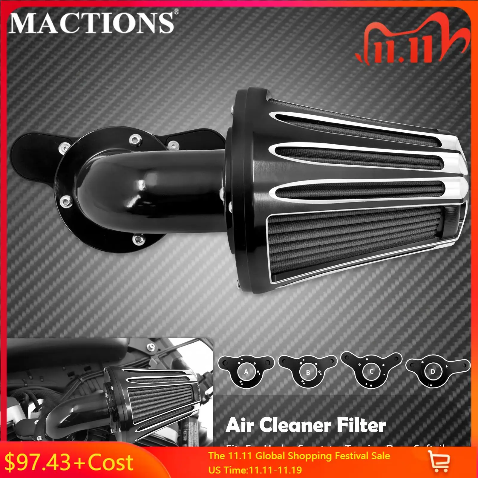 Мотоциклетный фильтр воздухоочистителя с ЧПУ для Harley Sportster XL 1200 883 48 72 Dyna Touring Softail Fat Boy CVO Electra Road Glide FLH
Мотоциклетный фильтр воздухоочистителя с ЧПУ для Harley Sportster XL 1200 883 48 72 Dyna Touring Softail Fat Boy CVO Electra Road Glide FLH