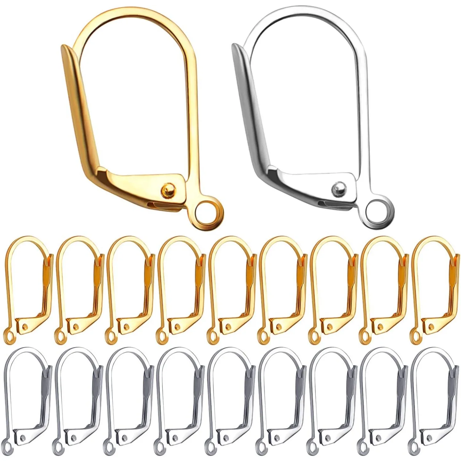 100 шт., крючки для сережек с рычагом, французские провода, сменные ювелирные изделия, золото и серебро
100 шт., крючки для сережек с рычагом, французские провода, сменные ювелирные изделия, золото и серебро