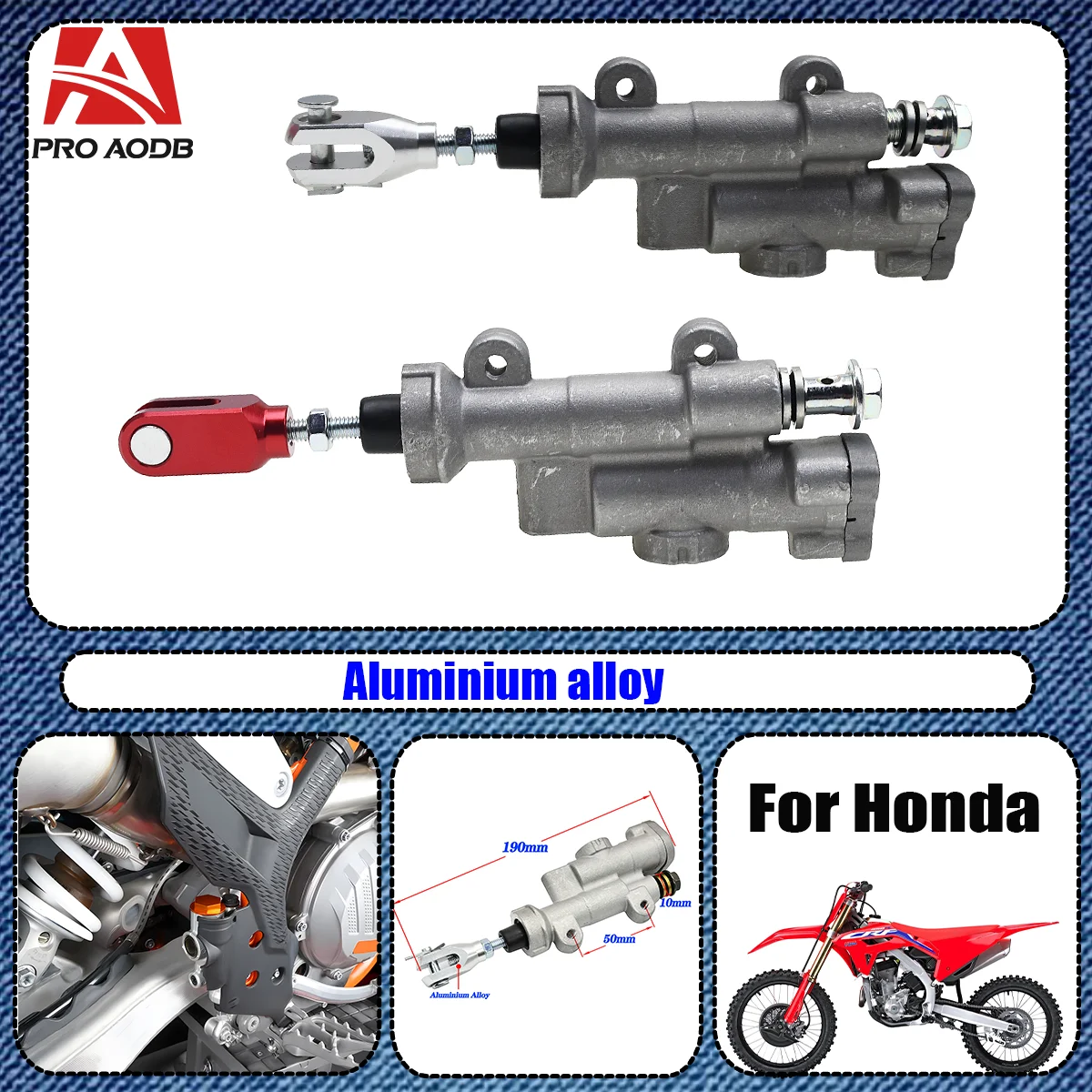 New Motorcycle Aluminium Rear Brake Master Cylinder For Honda CRF450R 250X 450X Kayo T4 T6 K6 CRF 250R 450R CR125R 250R CRF250R
New Motorcycle Aluminium Rear Brake Master Cylinder For Honda CRF450R 250X 450X Kayo T4 T6 K6 CRF 250R 450R CR125R 250R CRF250R