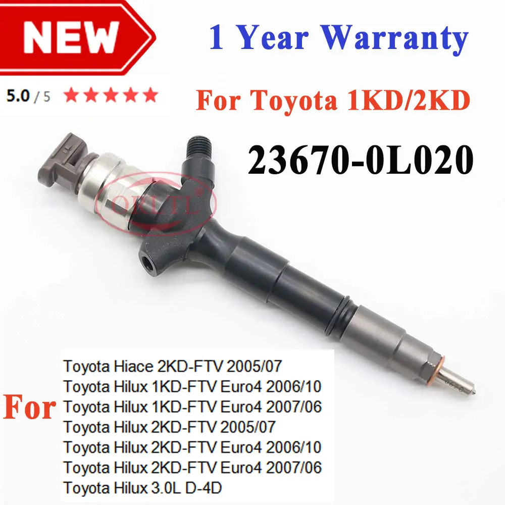23670-0L020 НОВЫЙ Оригинальный дизельный инжектор 236700L020 Форсунка 23670 0L020 для Toyota Hilux 1KD-FTV
23670-0L020 НОВЫЙ Оригинальный дизельный инжектор 236700L020 Форсунка 23670 0L020 для Toyota Hilux 1KD-FTV