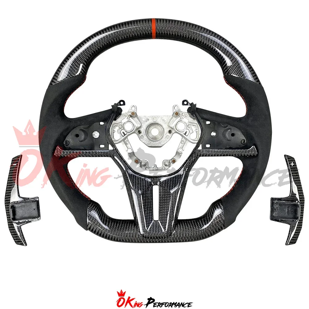 For Nissan R35 GTR Customize Carbon Fiber Steering Wheel (Alcantara) With Center Trim And Shift Paddle
For Nissan R35 GTR Customize Carbon Fiber Steering Wheel (Alcantara) With Center Trim And Shift Paddle