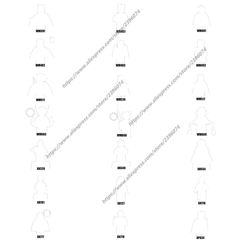 1PCS Action Figures Building Blocks toys WM391 WM451 WM482 WM483 WM493 WM511 WM516 WM517 WM665 WM666 WM669 Series-004
1PCS Action Figures Building Blocks toys WM391 WM451 WM482 WM483 WM493 WM511 WM516 WM517 WM665 WM666 WM669 Series-004