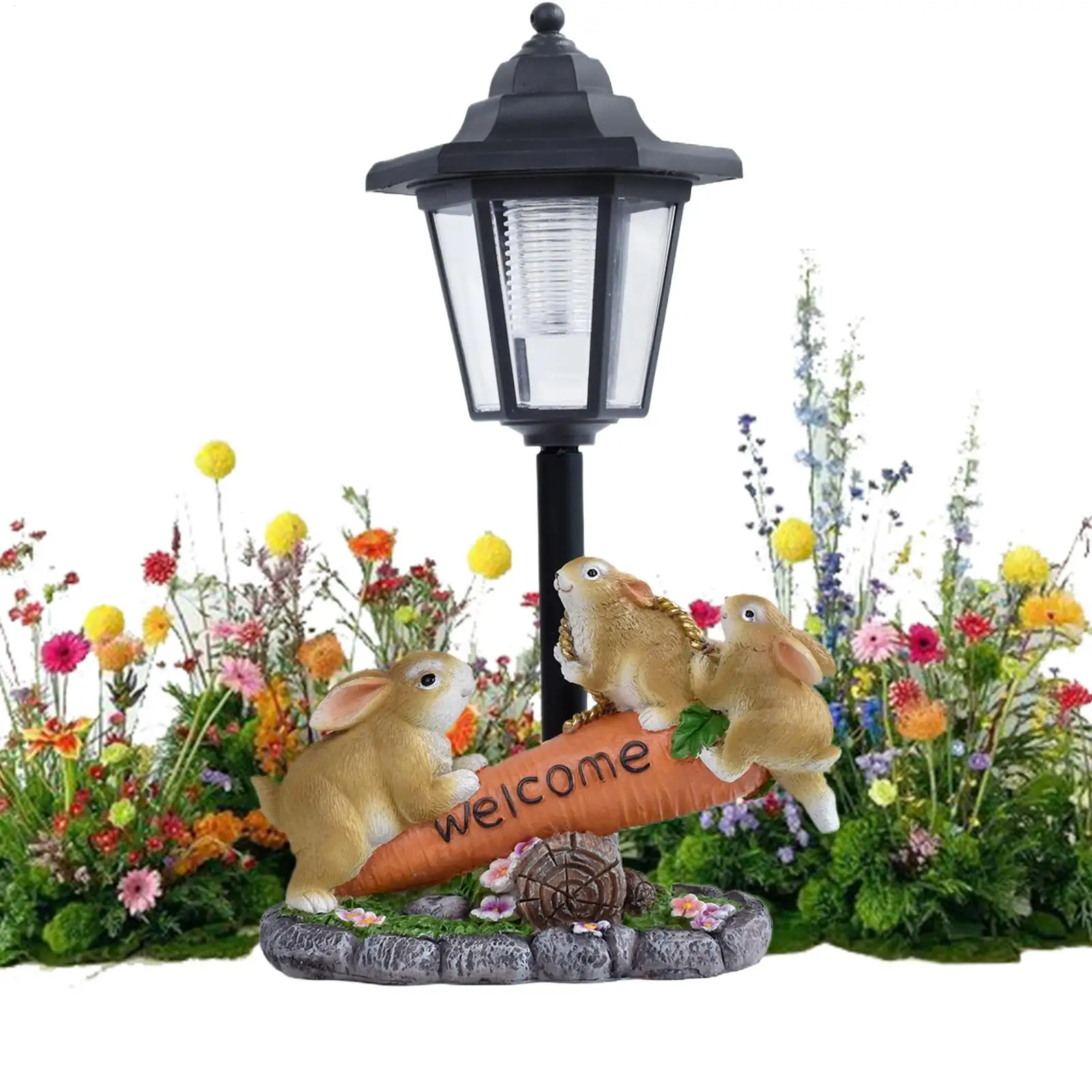 Bunny Garden Statue Solar Animal Figurines with Light Cute Resin Ornaments Statue Decorative Figurines for Balcony Garden Yard
Bunny Garden Statue Solar Animal Figurines with Light Cute Resin Ornaments Statue Decorative Figurines for Balcony Garden Yard