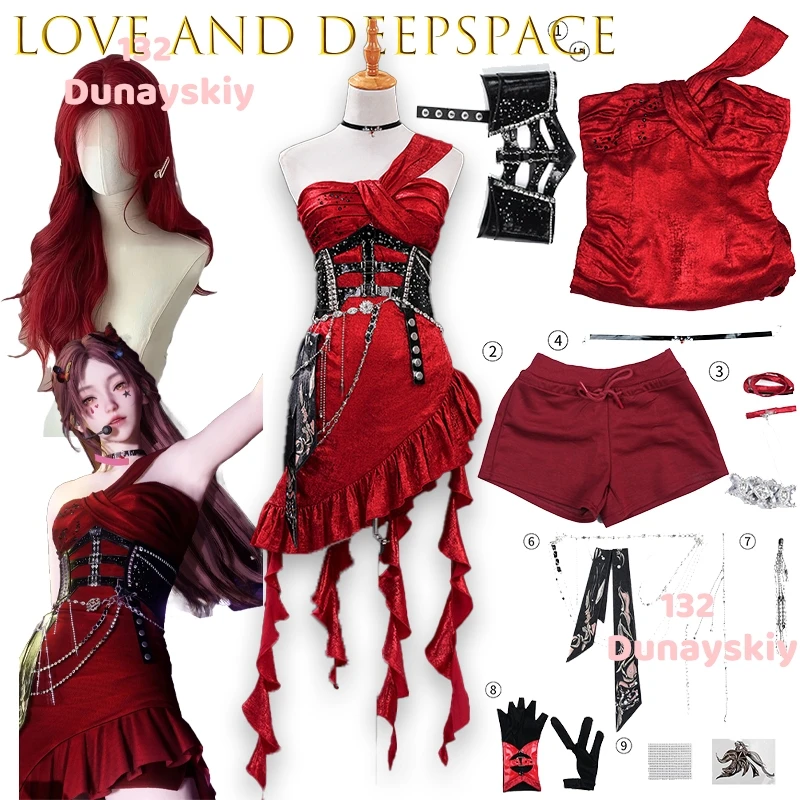 Anime Love and Deepspace Xavier MC Cosplay Costume Kawaii Sexy Red Dress Accessories Props Halloween Party Night Dance
Anime Love and Deepspace Xavier MC Cosplay Costume Kawaii Sexy Red Dress Accessories Props Halloween Party Night Dance