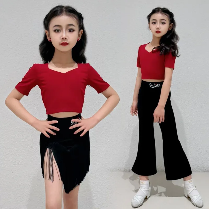 Latin Dance Costume Short Sleeve Top Flared Pants Set 2026 New Summer Style Professional Dance Stage Performance Daily Outfit
Latin Dance Costume Short Sleeve Top Flared Pants Set 2026 New Summer Style Professional Dance Stage Performance Daily Outfit