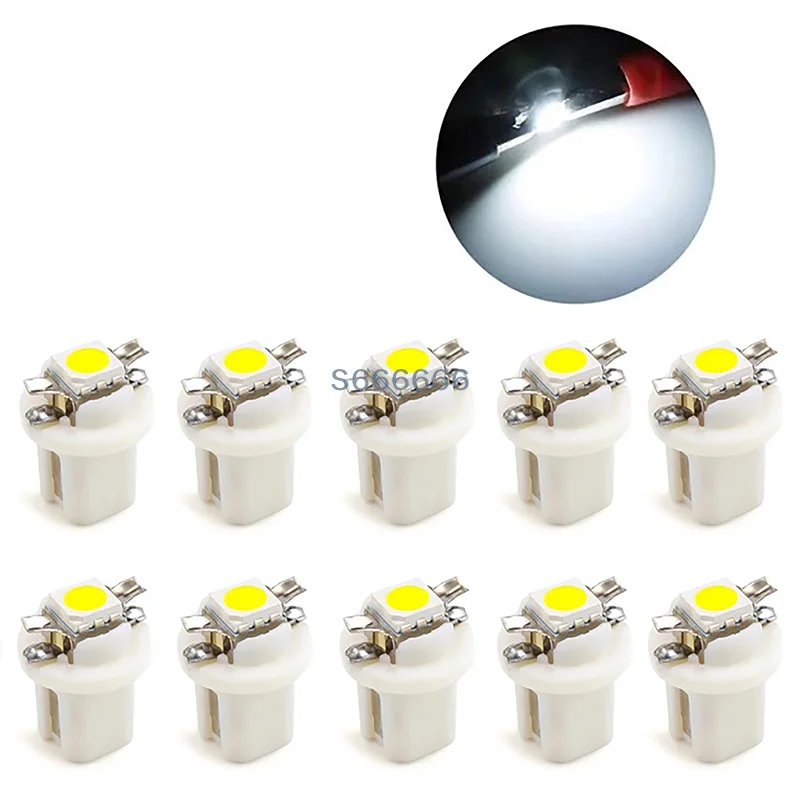 10Pcs T5 B8.5d LED Light Car Dashboard Bulb Cars Interior Lamp Accessories Dashboard Side Switch lamps 12V
10Pcs T5 B8.5d LED Light Car Dashboard Bulb Cars Interior Lamp Accessories Dashboard Side Switch lamps 12V