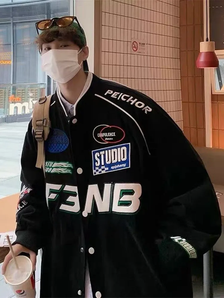 Мужская ретро-куртка для мотоциклистов в американском стиле, большой размер, дизайн в стиле бейсбольной куртки, весна-осень
Мужская ретро-куртка для мотоциклистов в американском стиле, большой размер, дизайн в стиле бейсбольной куртки, весна-осень
