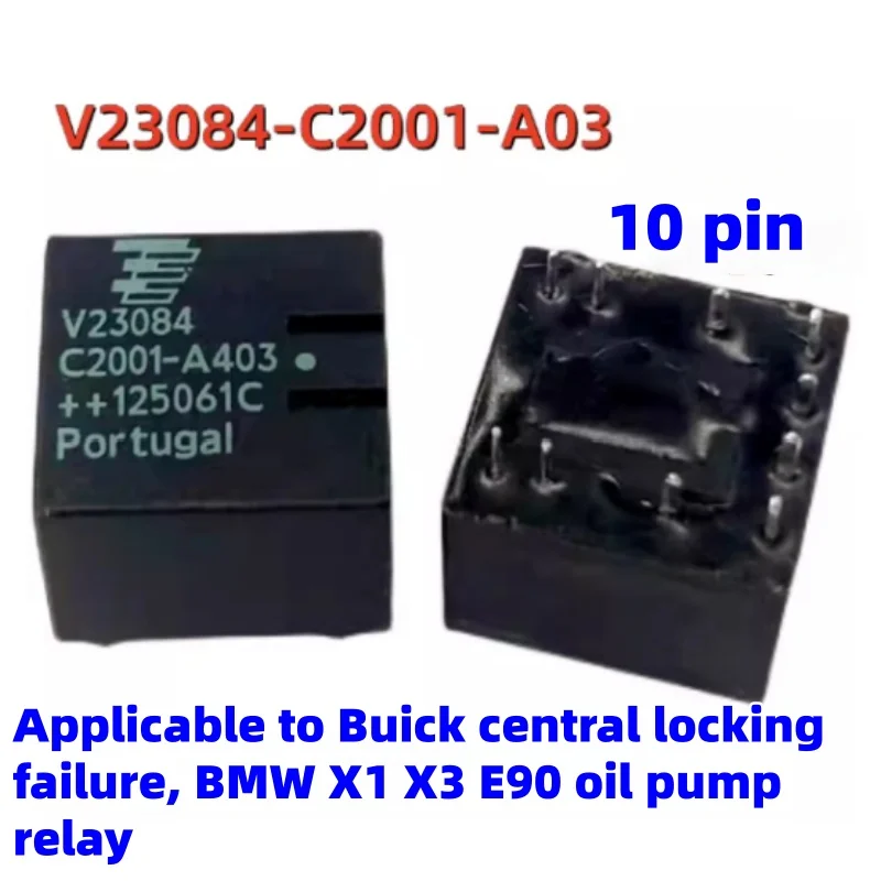 V23084-C2001-A303 подходит для Buick Audi A6, реле центрального замка, масляного насоса BMW X1 X3 E90.
V23084-C2001-A303 подходит для Buick Audi A6, реле центрального замка, масляного насоса BMW X1 X3 E90.