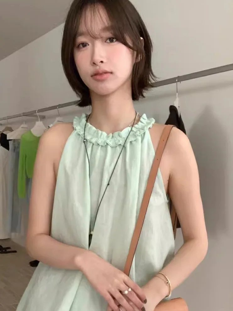 Ele ey Summer 2025 Lace Trim Vest irt Women's Faionable round Ne Svel Top Commute Sle Loose Fit Cotton B...
Ele ey Summer 2025 Lace Trim Vest irt Women's Faionable round Ne Svel Top Commute Sle Loose Fit Cotton B...