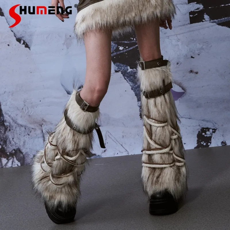 New Japanese Original Heavy Industry Y2k Subculture Leg Warmers 2025 Autumn And Winter Socks Cover Fur Splicing Hairy Leg Cover
New Japanese Original Heavy Industry Y2k Subculture Leg Warmers 2025 Autumn And Winter Socks Cover Fur Splicing Hairy Leg Cover