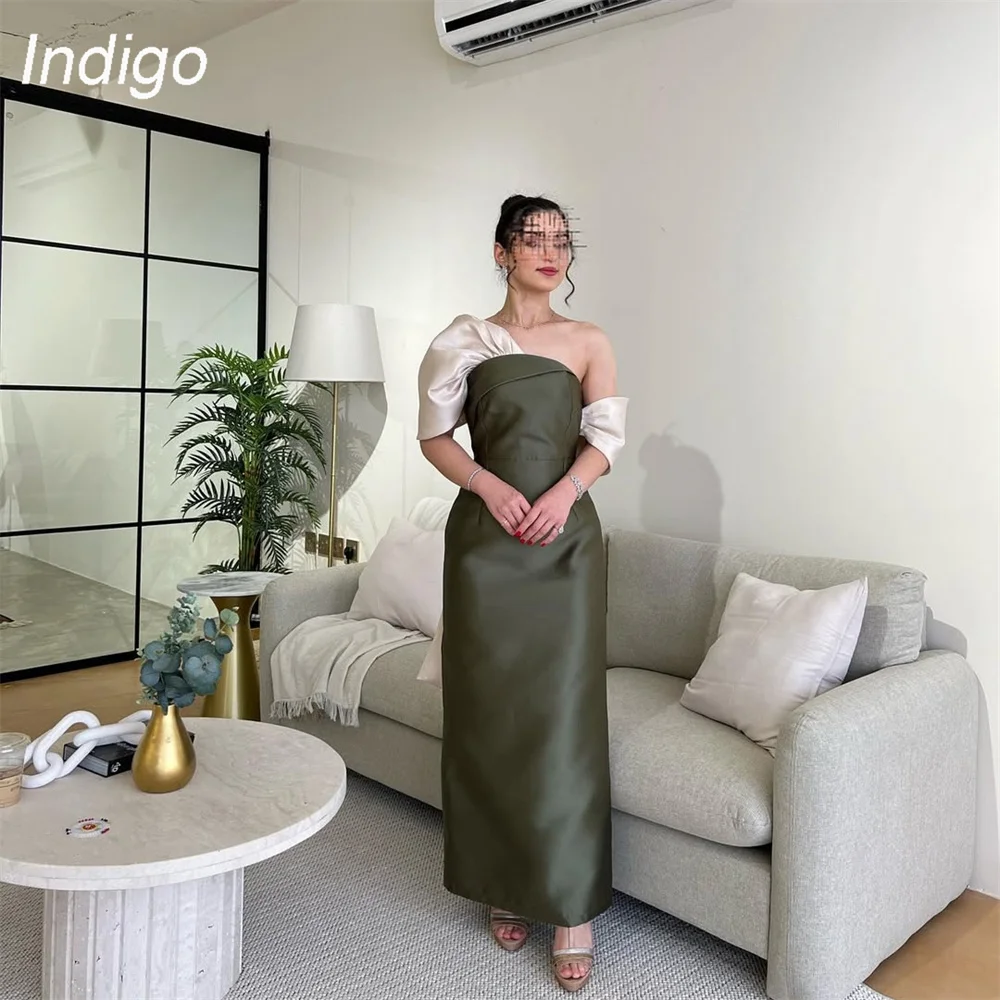 Indigo Elegant Off The Shoulder Mermaid Prom Dress Pleat Bow Open Back Satin Formal Party Prom Gown فساتين السهرة Customized
Indigo Elegant Off The Shoulder Mermaid Prom Dress Pleat Bow Open Back Satin Formal Party Prom Gown فساتين السهرة Customized