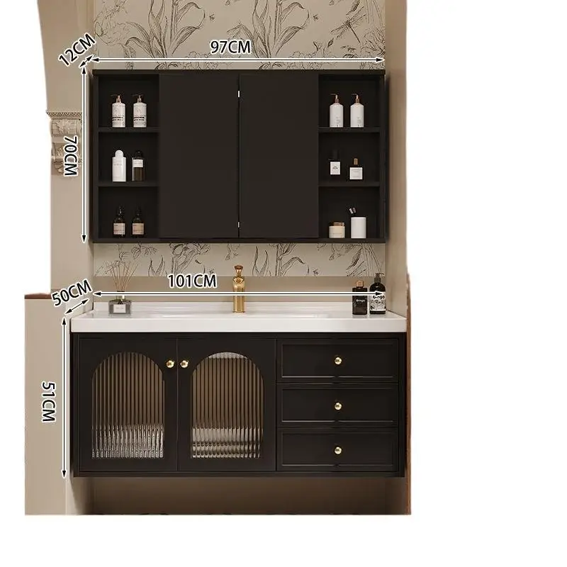 Pastoral Oak Bathroom Cabinet Feng Shui Mirror Hidden Mirror Ceramic Integrated Basin Toilet Wash Face Washbasin
Pastoral Oak Bathroom Cabinet Feng Shui Mirror Hidden Mirror Ceramic Integrated Basin Toilet Wash Face Washbasin