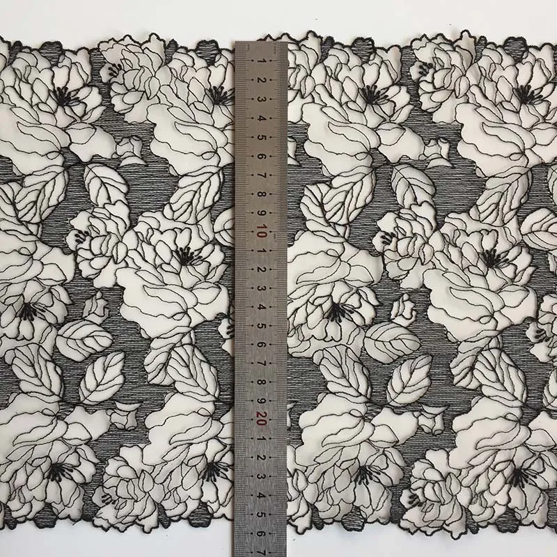 20 ярдов черной двухцветной кружевной тесьмы с цветочным узором для одежды, аксессуаров, шитья, нижнего белья и текстиля
20 ярдов черной двухцветной кружевной тесьмы с цветочным узором для одежды, аксессуаров, шитья, нижнего белья и текстиля
