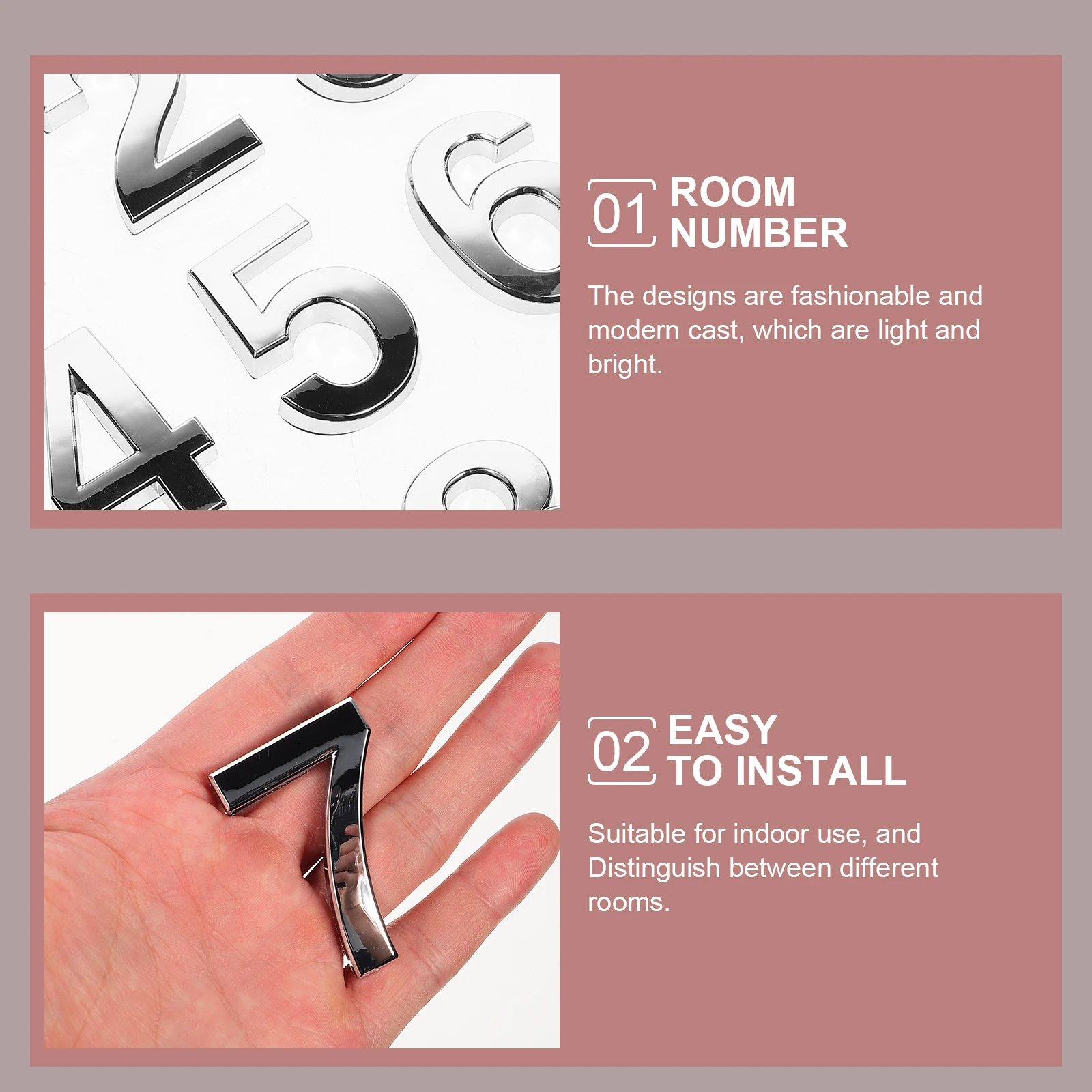 10pcs Door Numbers Stickers Decorative Address Plates Durable Install Remove Indoor Modern 
10pcs Door Numbers Stickers Decorative Address Plates Durable Install Remove Indoor Modern