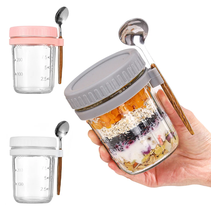 1Pcs Overnight Oats Container Milk Fruit Salad Food Storage Glass Jars Portable Cereal Breakfast Cups Water Bottle Kitchen Item
1Pcs Overnight Oats Container Milk Fruit Salad Food Storage Glass Jars Portable Cereal Breakfast Cups Water Bottle Kitchen Item