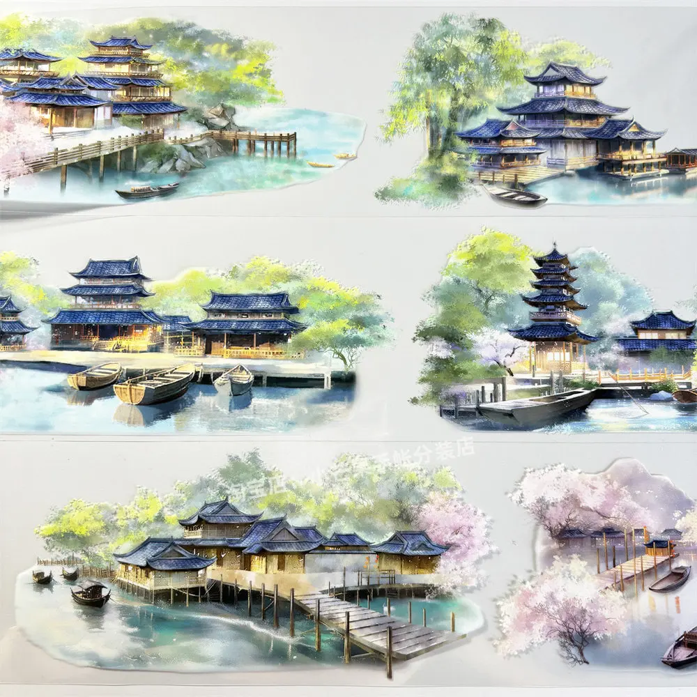 ZERO Jiangnan Ink River Landscape Vintage Decorative Stickers for Scrapbooking Phone Case DIY
ZERO Jiangnan Ink River Landscape Vintage Decorative Stickers for Scrapbooking Phone Case DIY