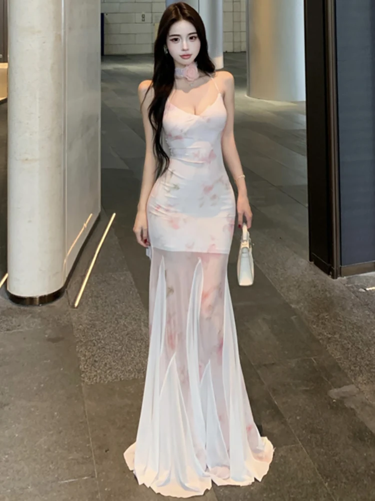 Summer Floral Patchwork Ruffled Maxi Dress Women Elegant Chic Neck-mounted Casual Dress 2026 Korean Fashion Bodycon Party Dress
Summer Floral Patchwork Ruffled Maxi Dress Women Elegant Chic Neck-mounted Casual Dress 2026 Korean Fashion Bodycon Party Dress