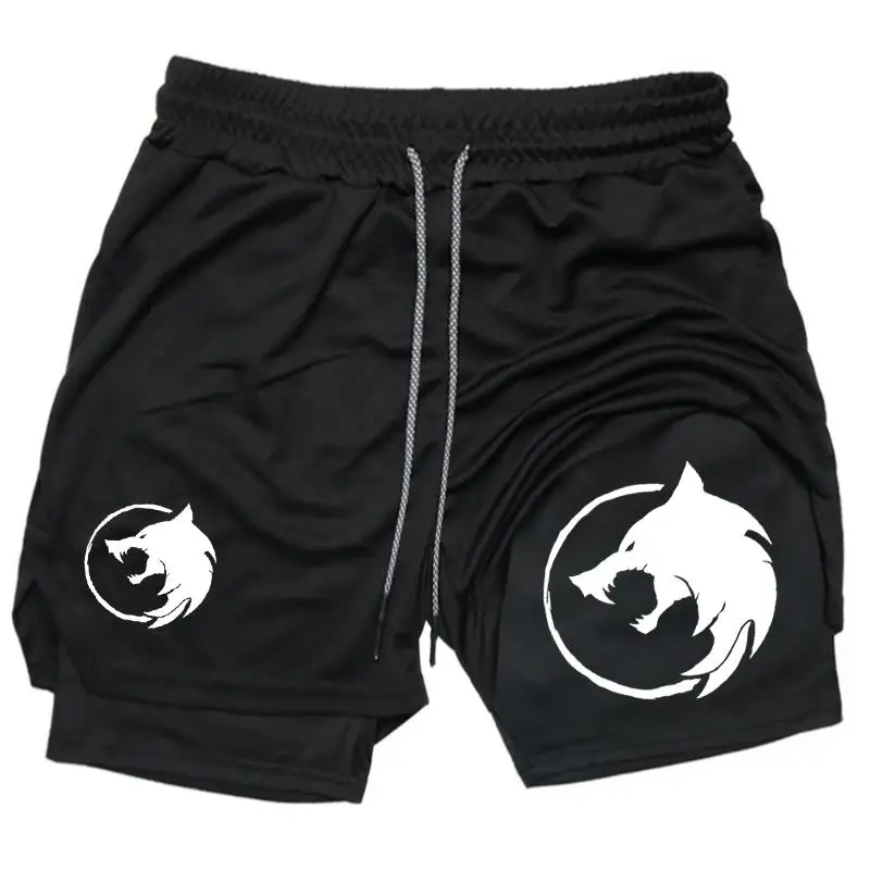 Men's Double-deck Short Gothic Wolf Print Summer Quick Drying Sports Fitness 2 in1 Joggers Beach Shorts
Men's Double-deck Short Gothic Wolf Print Summer Quick Drying Sports Fitness 2 in1 Joggers Beach Shorts