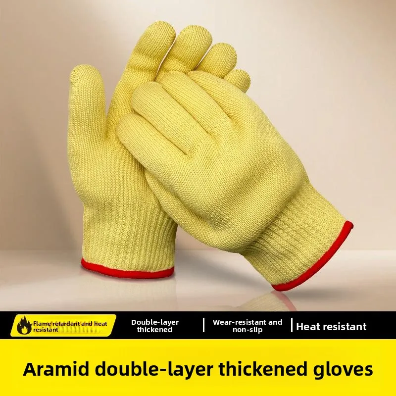 Thickened Double Layer Aramid Heat Resistant Gloves Microwave Oven Baking Oven Anti Cut Smelting Fireproof Industrial Gloves
Thickened Double Layer Aramid Heat Resistant Gloves Microwave Oven Baking Oven Anti Cut Smelting Fireproof Industrial Gloves